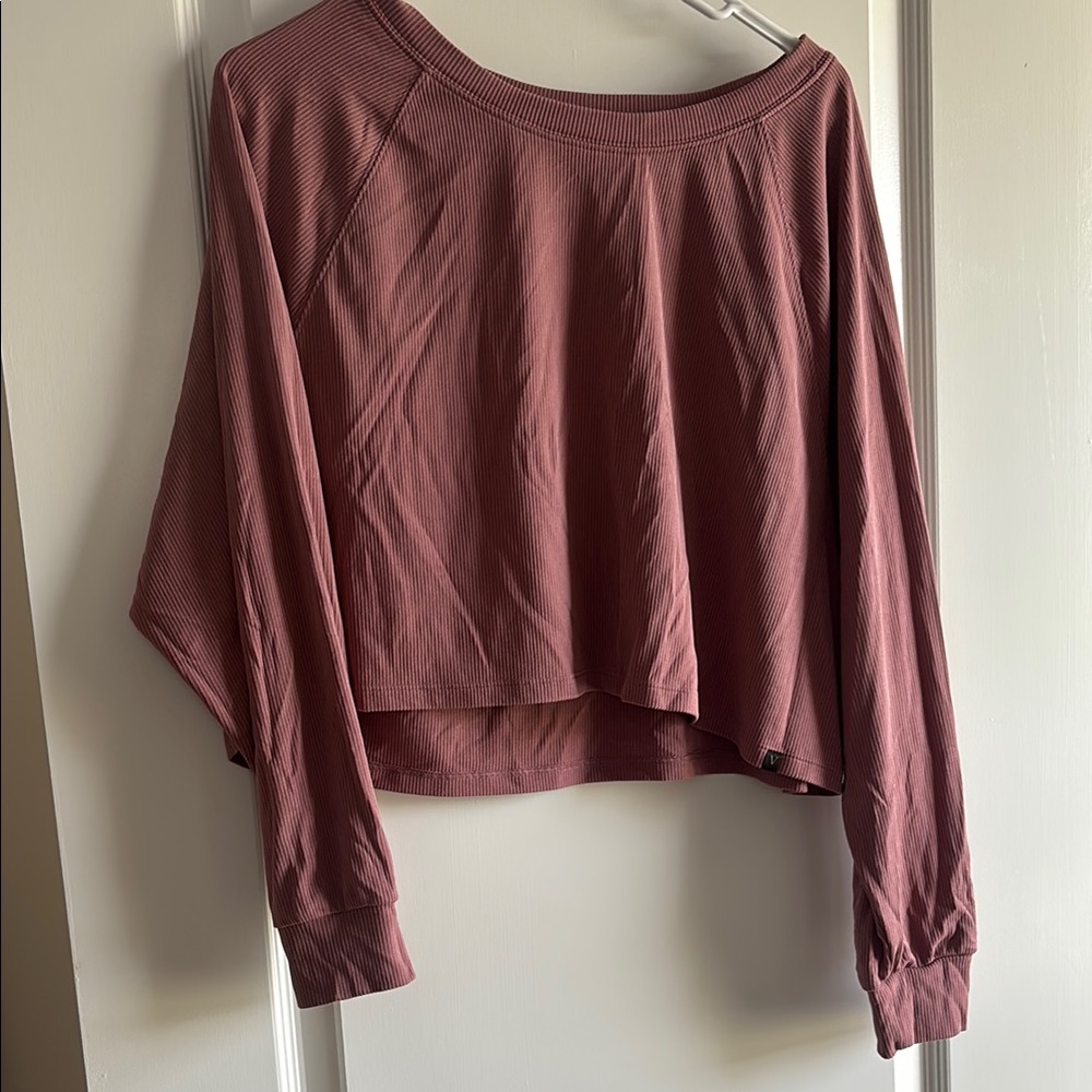 Victoria's Secret Pink Cropped Long Sleeve Blouse